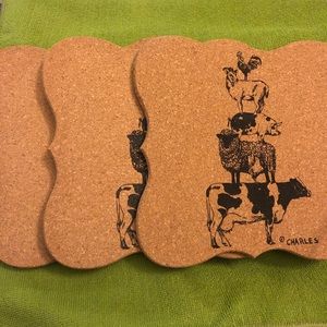 Thirstystone Stacked Farm Animal Trivet Set